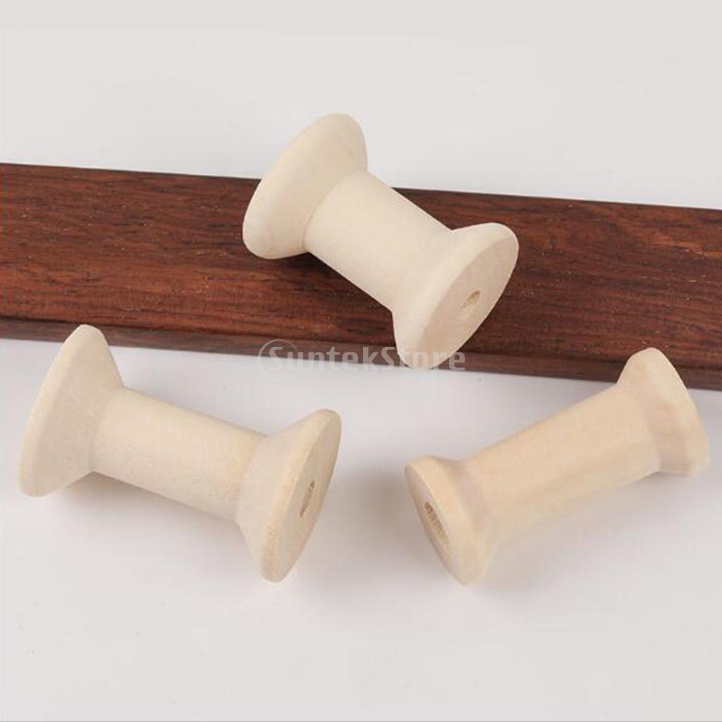 Thread Bobbins Empty - 20 Stück Holzspulen Leere Garnrollen zur