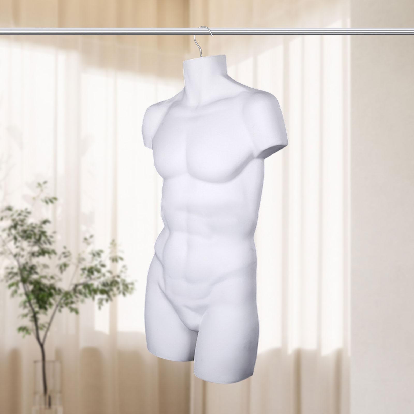Dress Form Mannequin - Männlicher Schaufensterpuppen-Aufhänger, Ständer, Torso-Kleiderform für Shows,