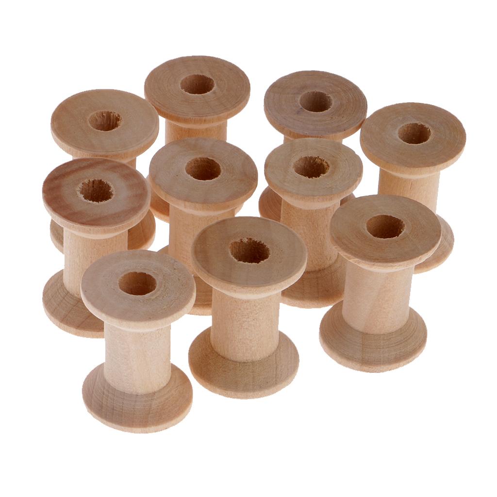 Thread Bobbins Empty - Leere Holzspulen für Faden, Nähzubehör für