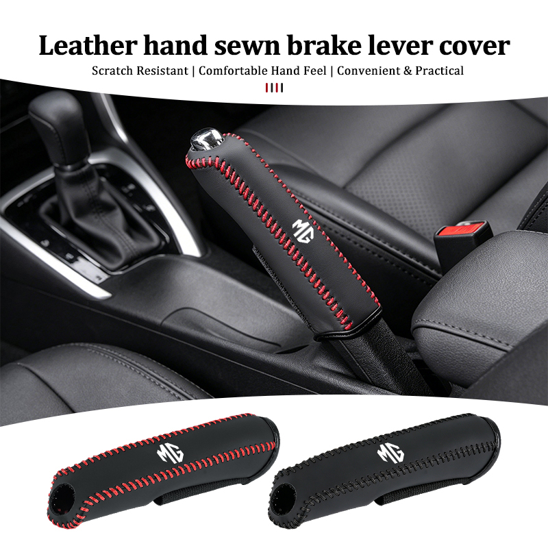 Sewing Gt - Handgenähte Handbremsmanschette für Autos, Bremshebel-Schutzabdeckung für