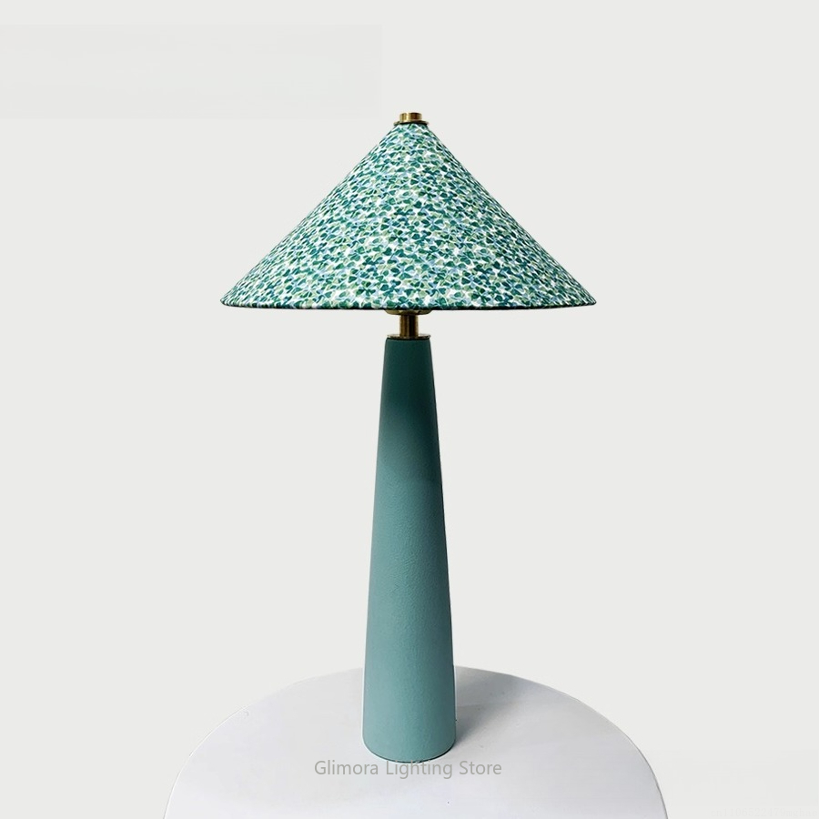Century Textile & Sewing Supply Online Shopping - Blaugrüne Tischlampe in Regenschirmform: Stoff der