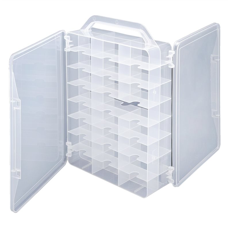 Embroidery Floss Thread - Näh-Organizer mit 46 doppelseitigen Fächern, Aufbewahrungsbox
