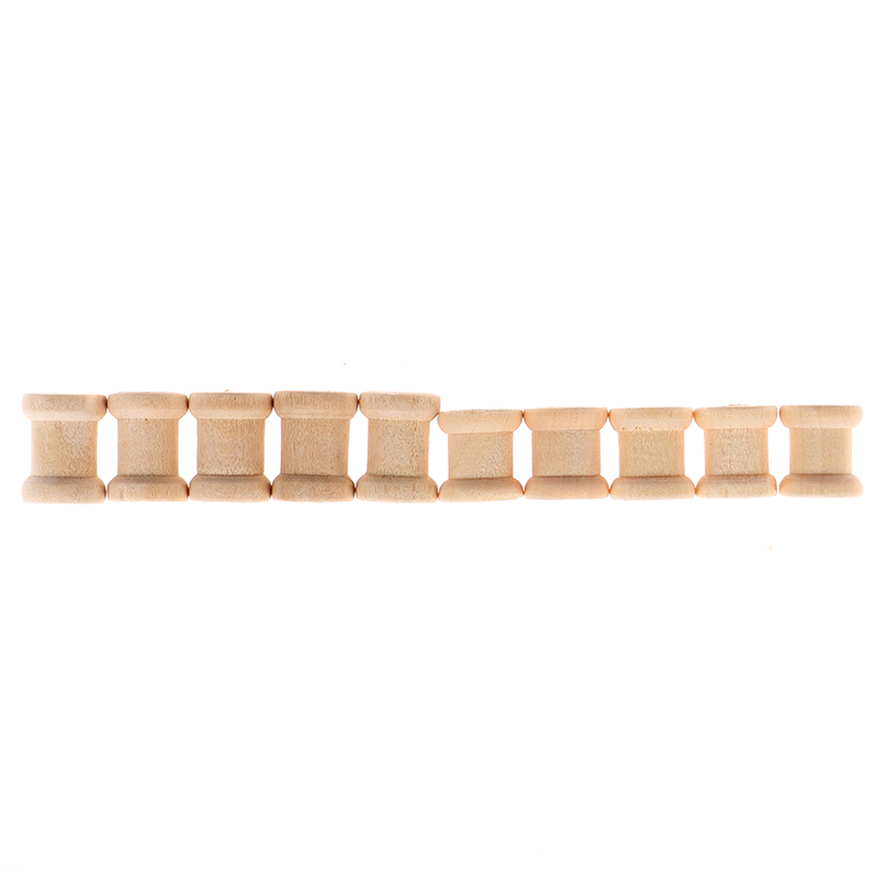 /KQM/100 Stück Leere Holz-Garn – Thread Bobbins Empty Bewertung und Preis