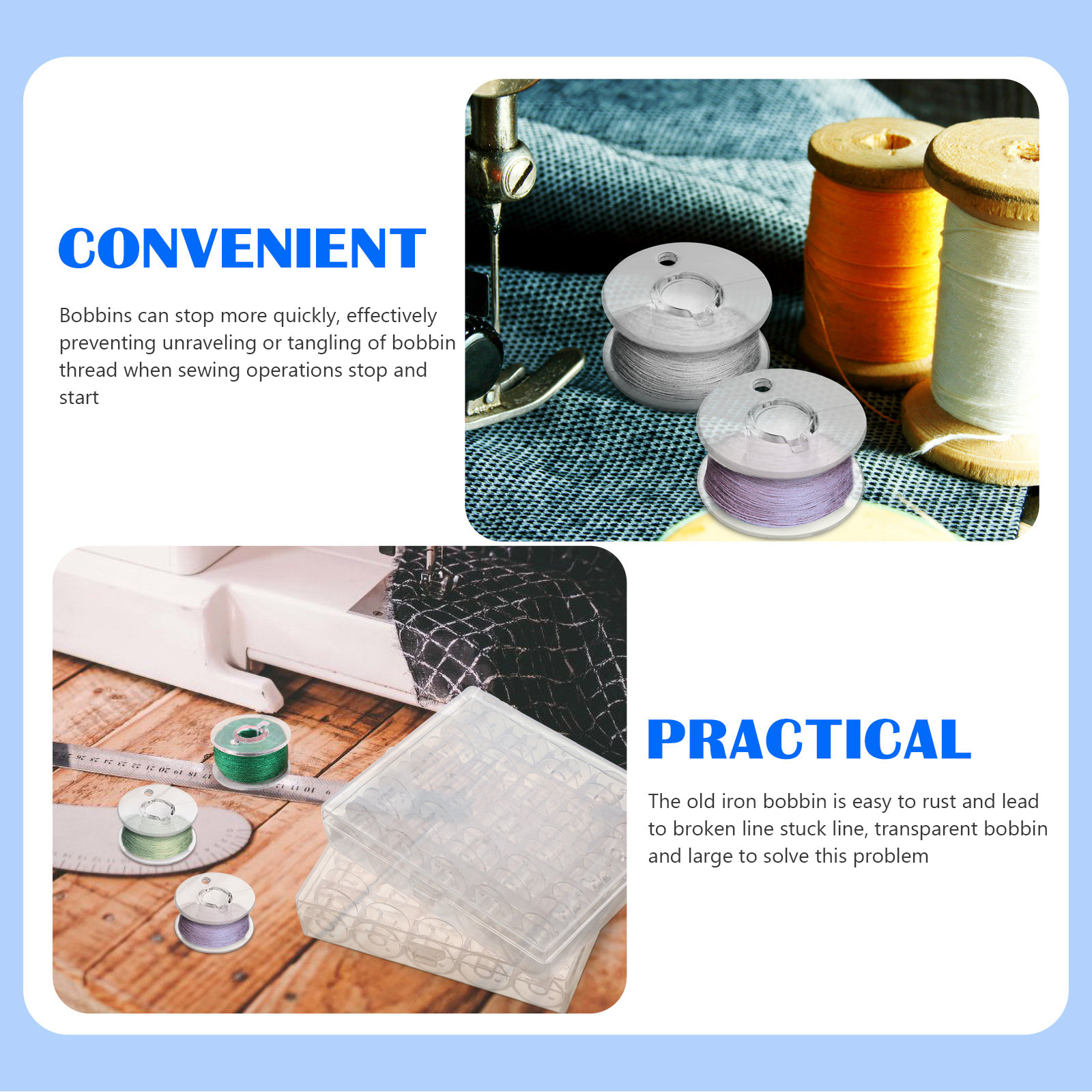 1 Set Aufbewahrungsbox für Näh – Thread Bobbins Empty Bewertung und Preis