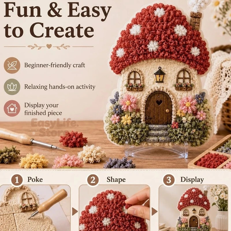 Fantasievolles 3D-Stoff-Poke-A – Textiles Sewing Techniques Bewertung und Preis