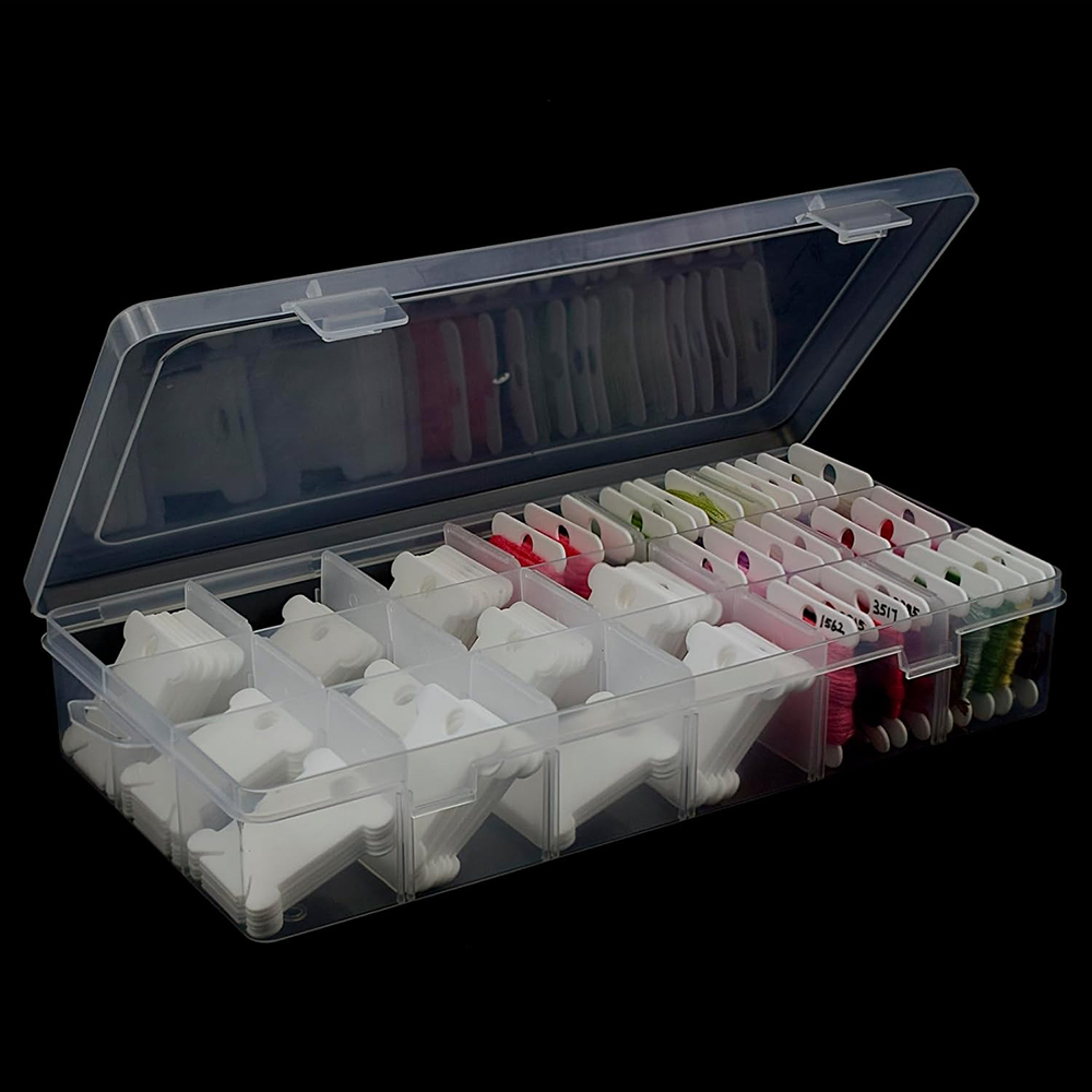 Stickgarn-Organizer mit 18 Fäc – Embroidery Floss Thread Bewertung und Preis