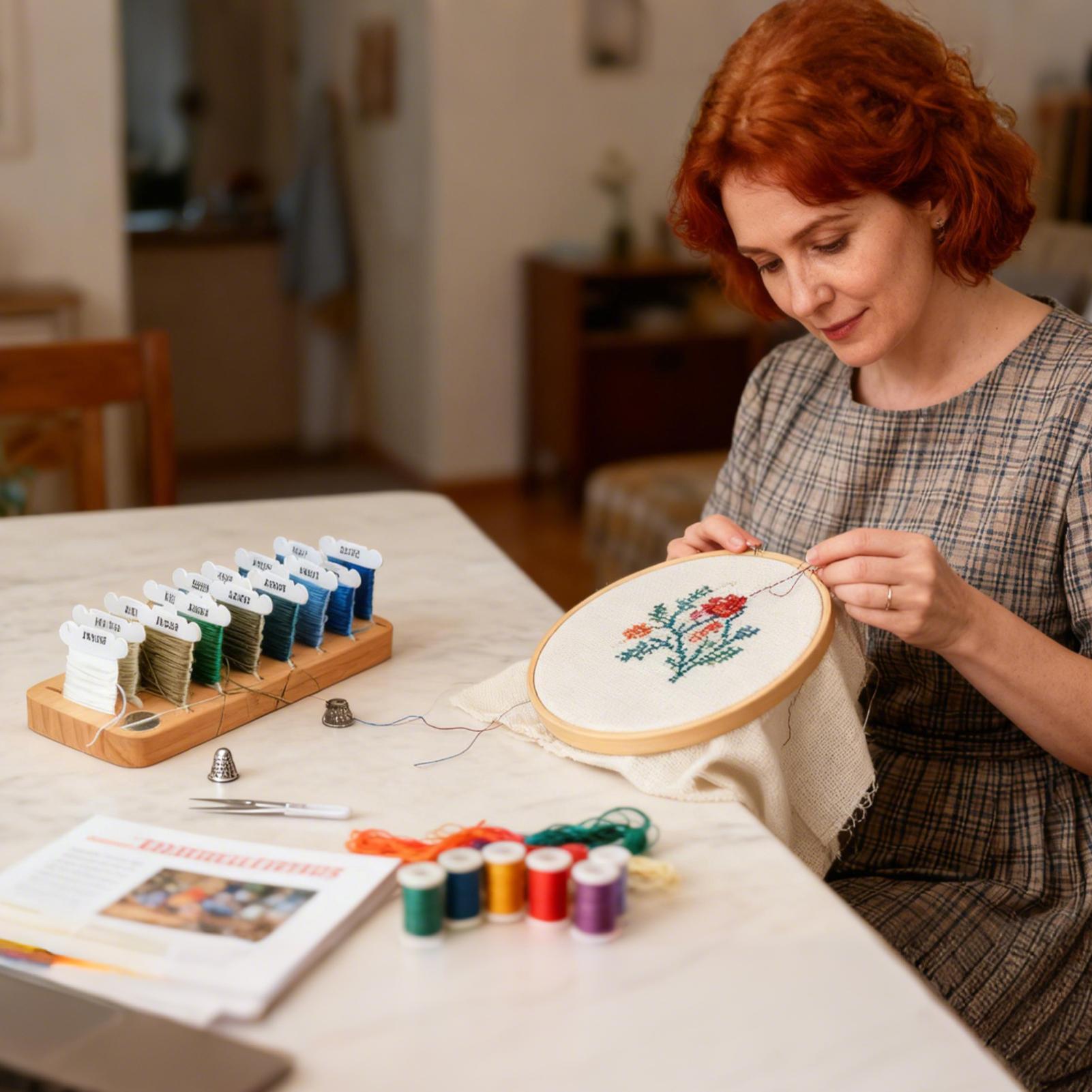 Stickgarn-Organizer, 15 Fächer – Embroidery Floss Thread Bewertung und Preis