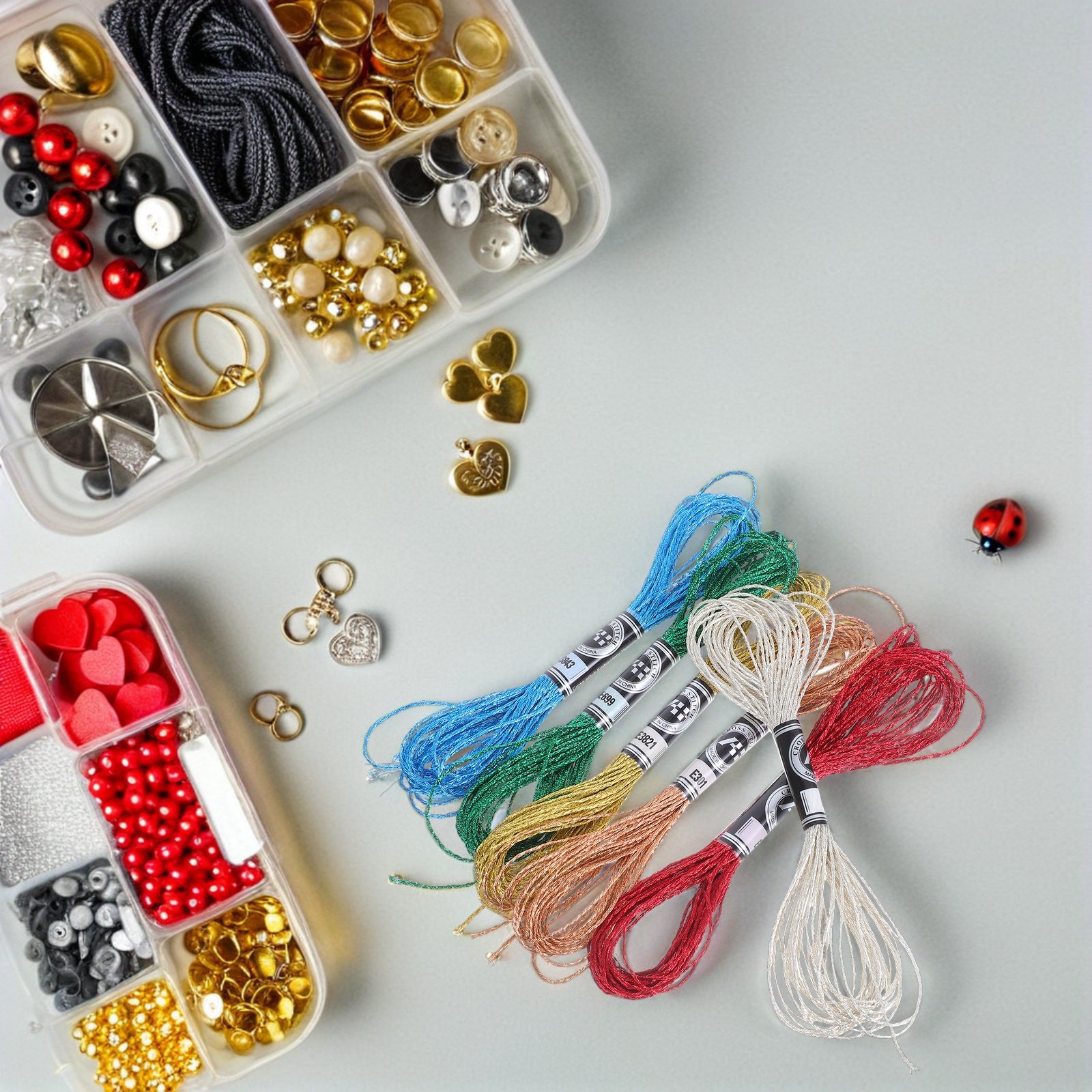 6 Stück luxuriöser metallische – Embroidery Floss Thread Bewertung und Preis