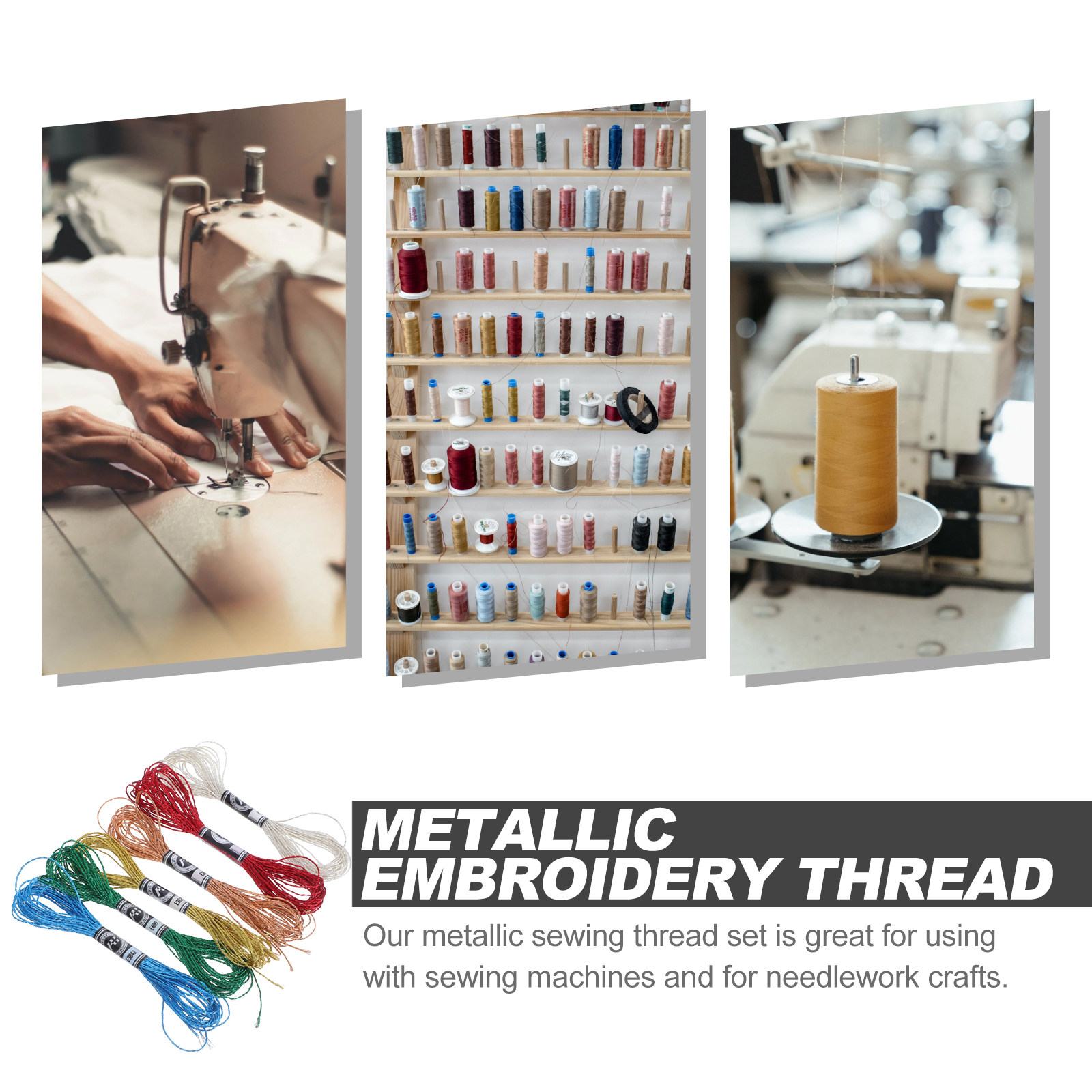 6 Stück luxuriöser metallische – Embroidery Floss Thread Bewertung und Preis