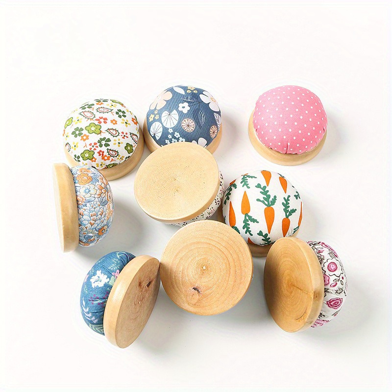 1Pc Ramdon Farbe Holz Stehen T – Sewing Pin Cushion Bewertung und Preis
