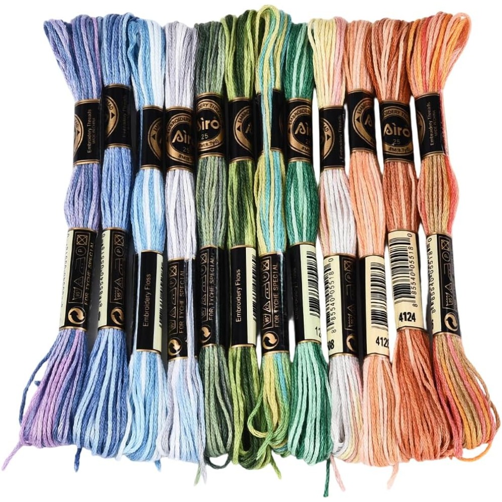 12 Stränge 105 Yards Kreuzstic – Embroidery Floss Thread Bewertung und Preis