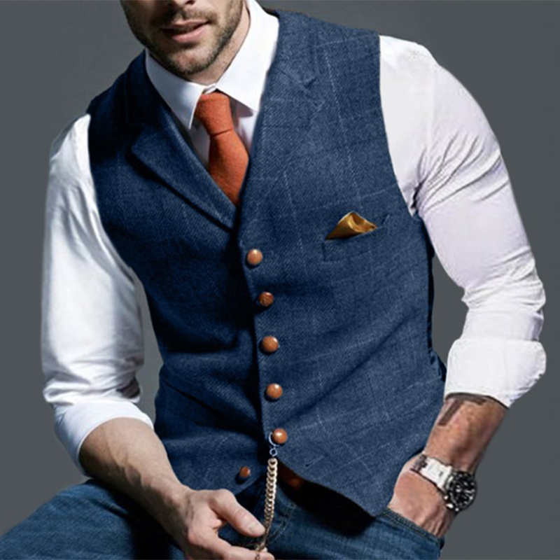 Mode männer Westen Revers Twee – Sewing Tweed Bewertung und Preis