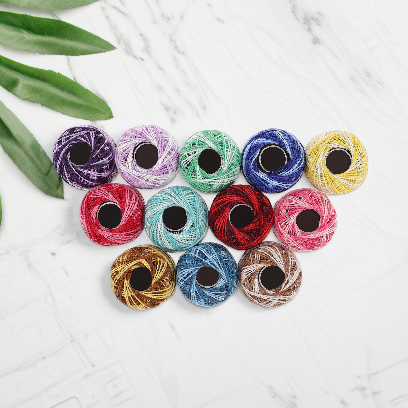 12-teiliges Set bunter Baumwol – Embroidery Floss Thread Bewertung und Preis