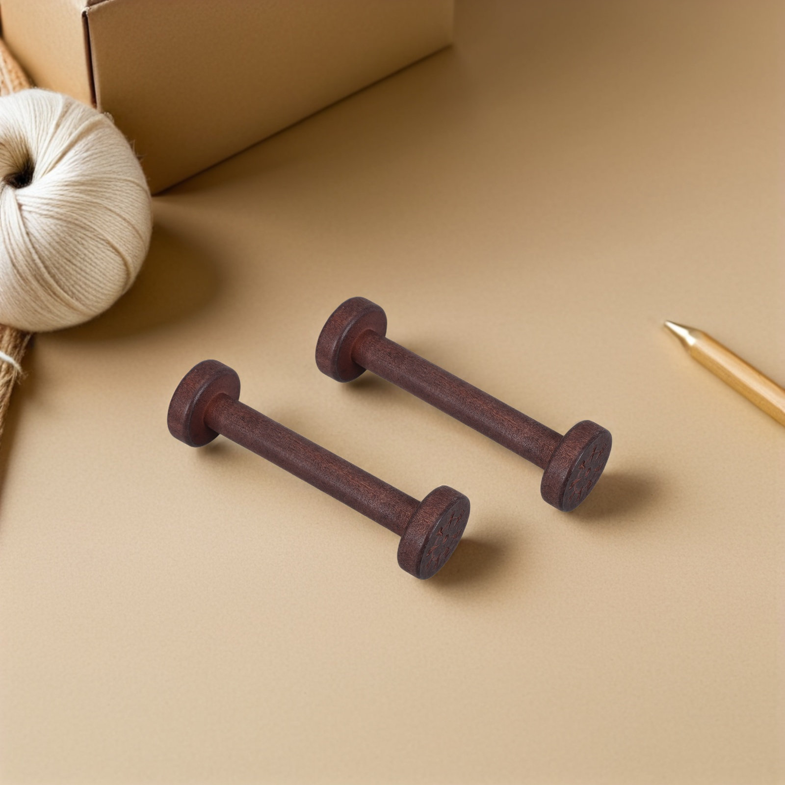 5 Stück handpolierte Holzspule – Thread Bobbins Empty Bewertung und Preis