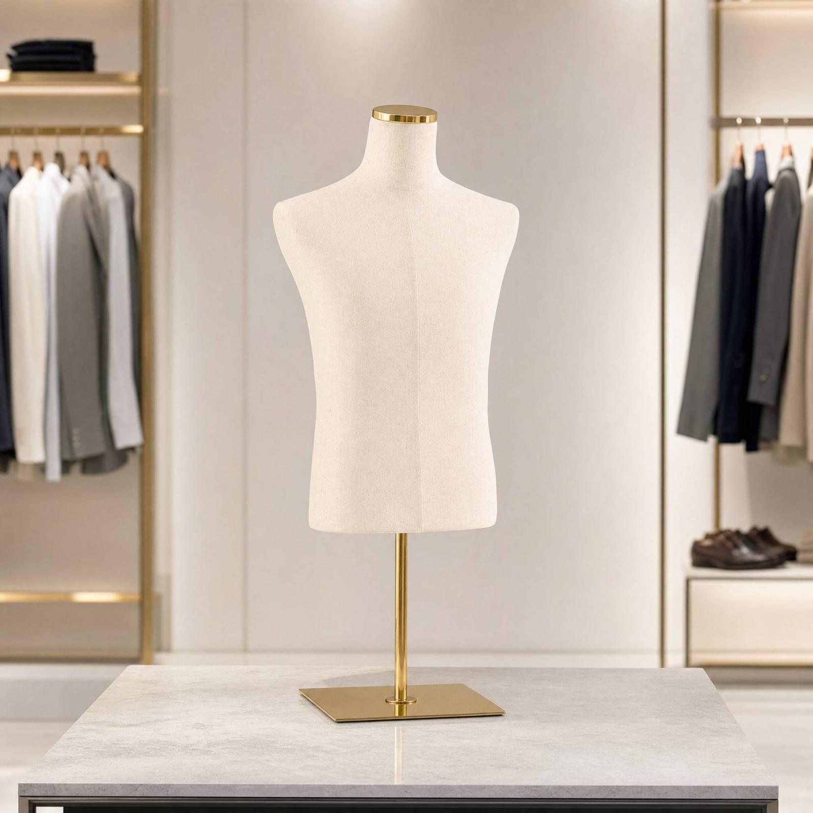 Männlicher Halbkörper-Schaufen – Dress Form Mannequin Bewertung und Preis