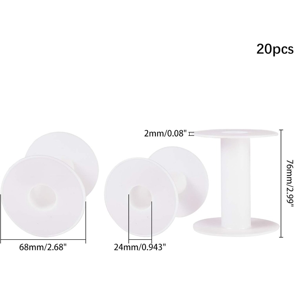 20 stücke 3 Zoll Kunststoff le – Thread Bobbins Empty Bewertung und Preis